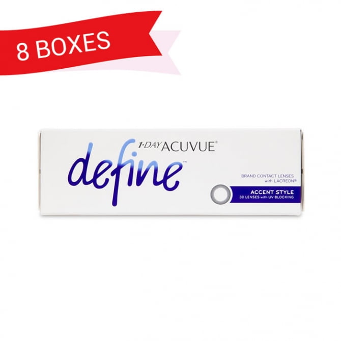 1-DAY ACUVUE DEFINE ACCENT STYLE (8 Boxes)