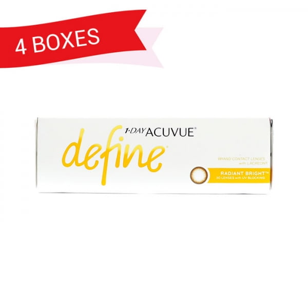 1-DAY ACUVUE DEFINE RADIANT BRIGHT (4 Boxes)