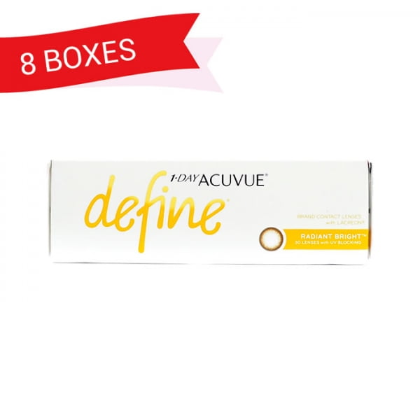 1-DAY ACUVUE DEFINE RADIANT BRIGHT (8 Boxes)