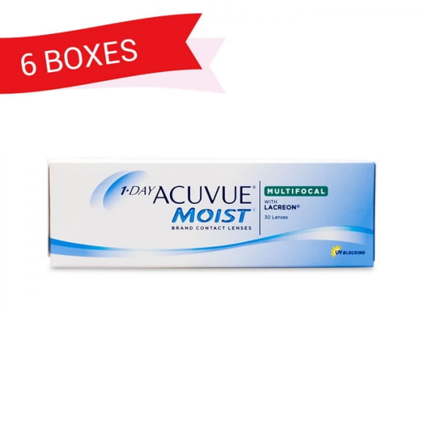 1-DAY ACUVUE MOIST MULTIFOCAL (6 Boxes)