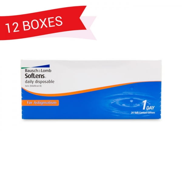 SOFLENS DAILY DISPOSABLE TORIC FOR ASTIGMATISM (12 Boxes)
