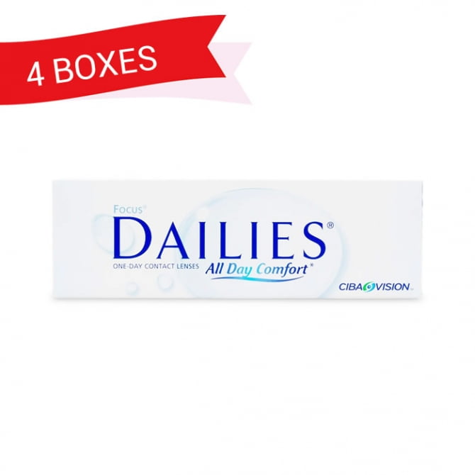 FOCUS DAILIES ALL DAY COMFORT (4 Boxes)