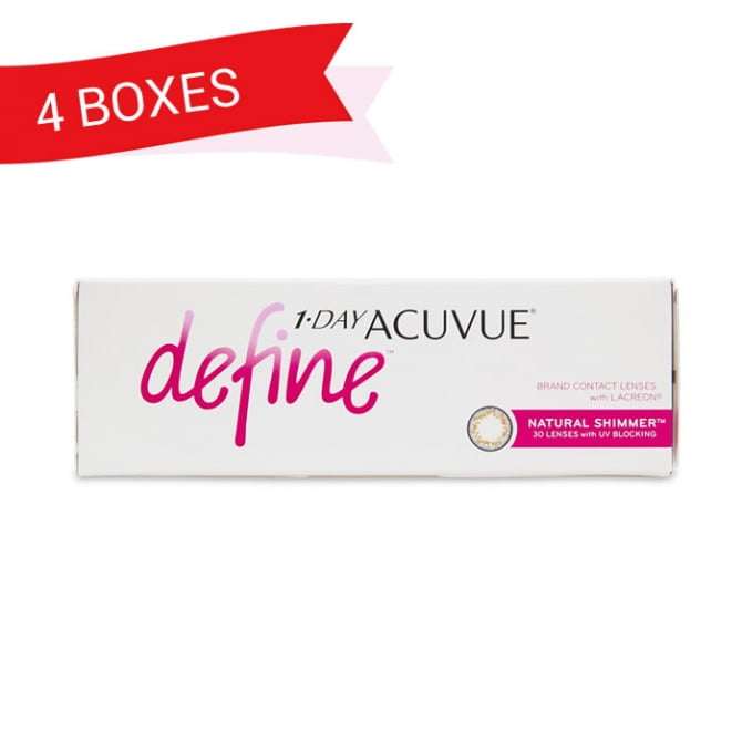 1-DAY ACUVUE DEFINE NATURAL SHIMMER (4 Boxes)
