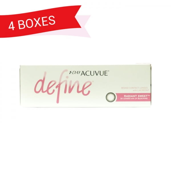 1-DAY ACUVUE DEFINE RADIANT SWEET (4 Boxes)