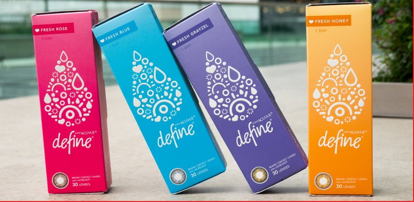 Get the Acuvue Define New Colours