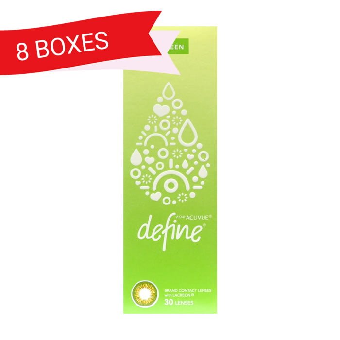 1-Day Acuvue Define - Fresh Green - (8 Boxes)